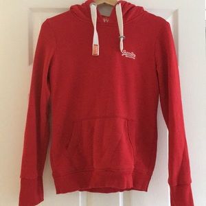 SuperDry red hoodie